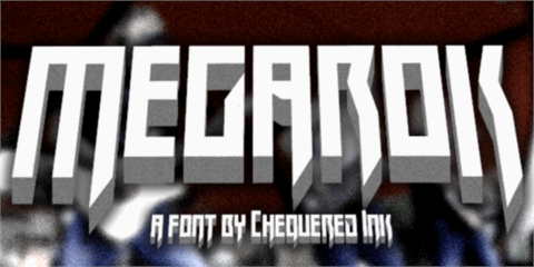 Megarok font素材之家精选英文字体