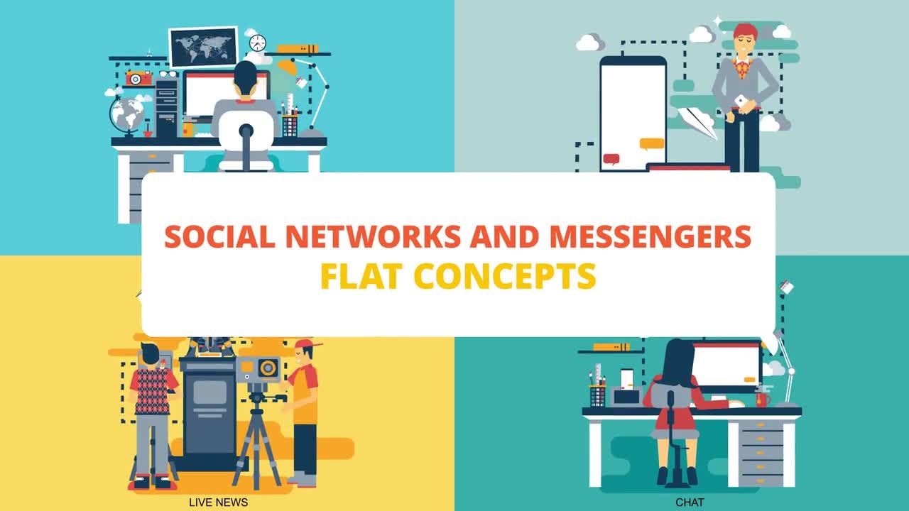 干净整洁的社交网络照片展示素材库精选AE模板