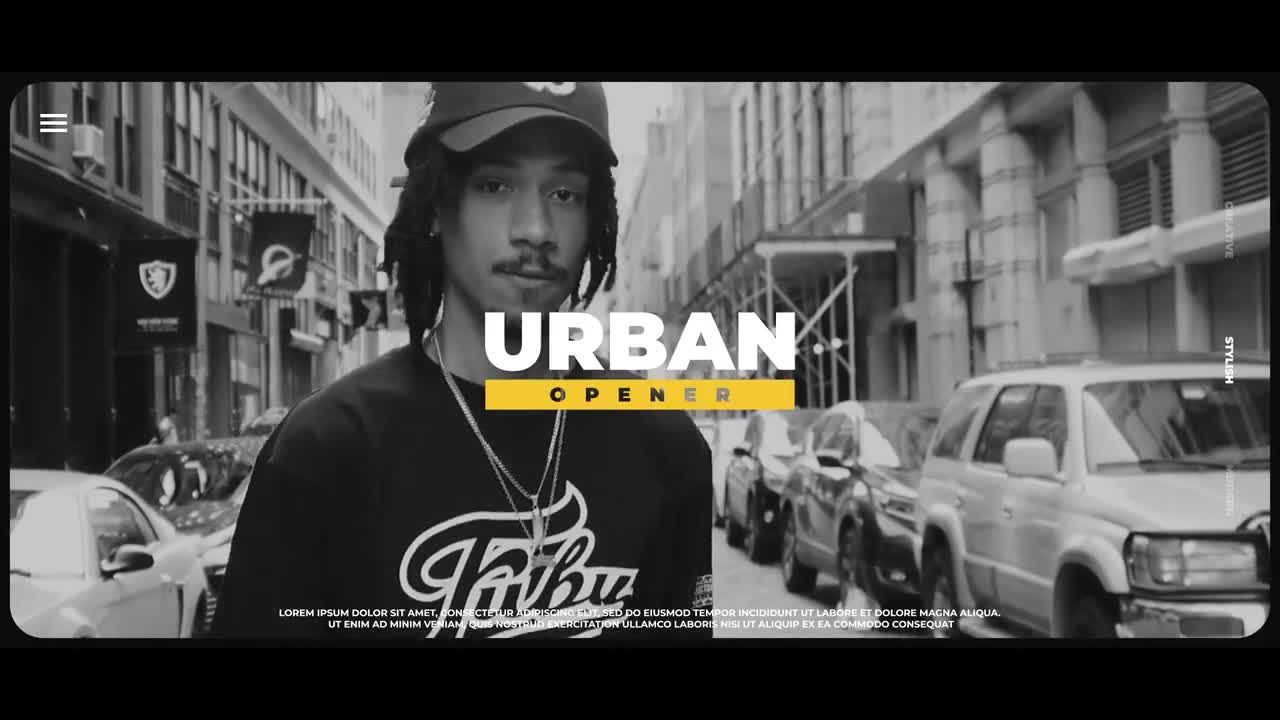 时尚现代城市动态标题排版片头素材库精选AE模板