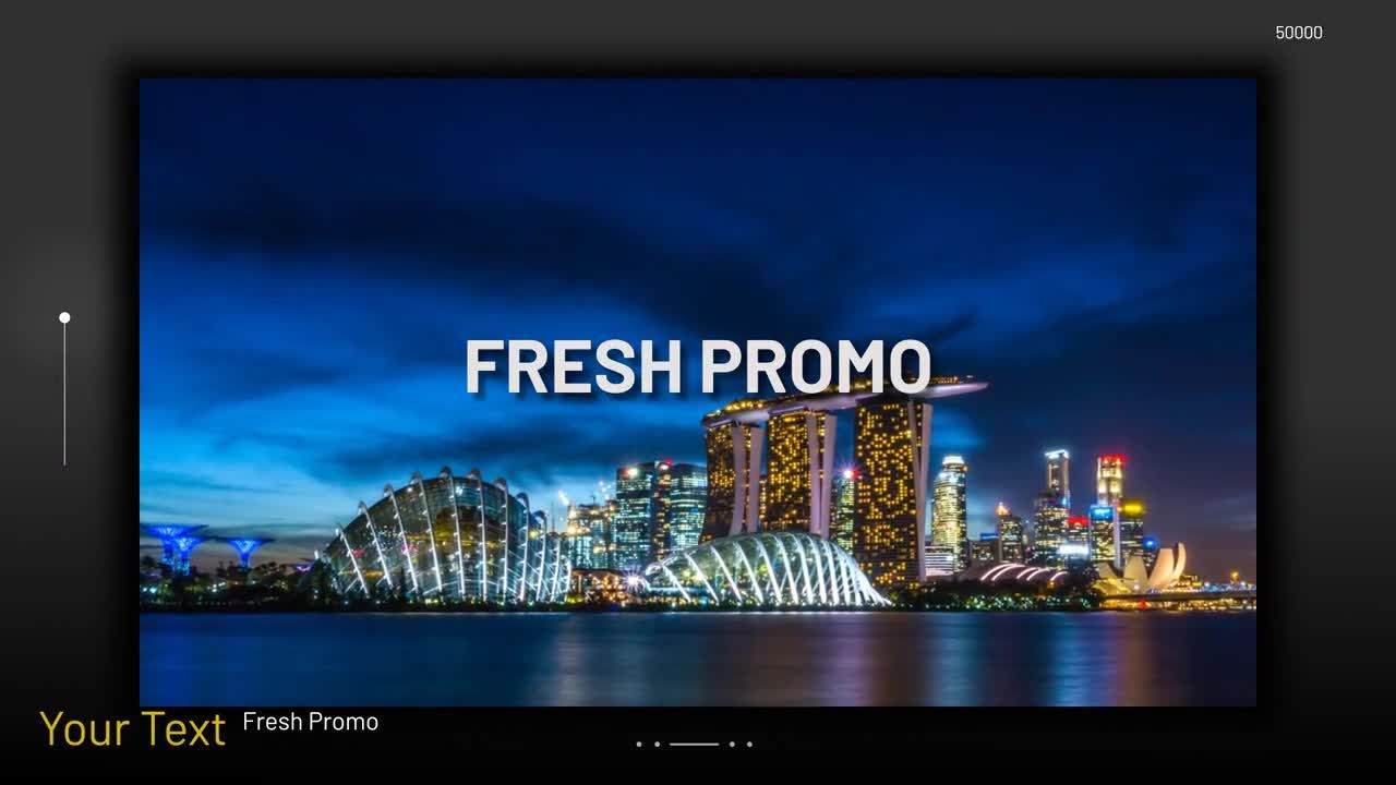 简洁流畅的幻灯片素材库精选AE模板