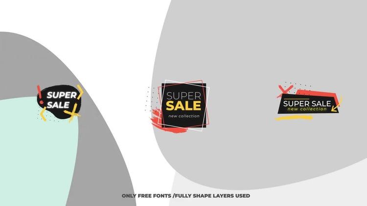 一款经过专业设计且充满活力的素材库精选AE模板