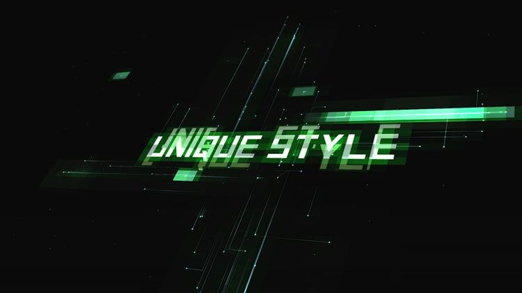 毛刺故障特效预告片Pr模板