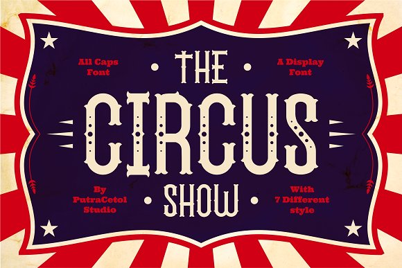 The Circus Show – Display Font素材之家精选英文字体