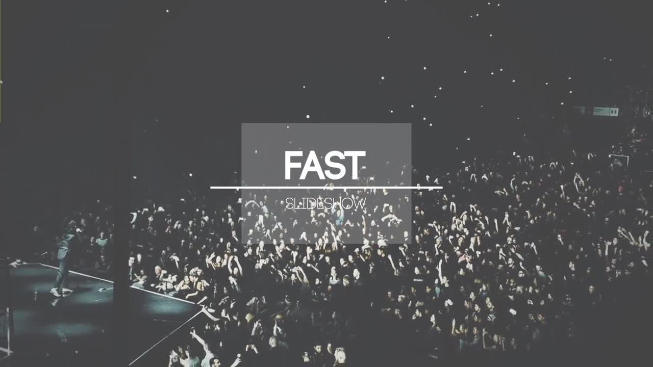 快节奏的文本动画幻灯片素材库精选AE模板