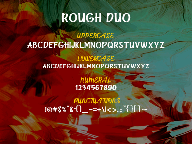 RoughDuo font插图 RoughDuo font插图