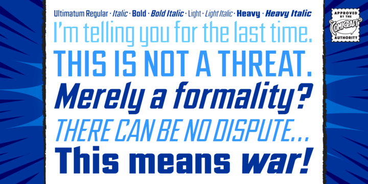 Ultimatum Font Family插图1