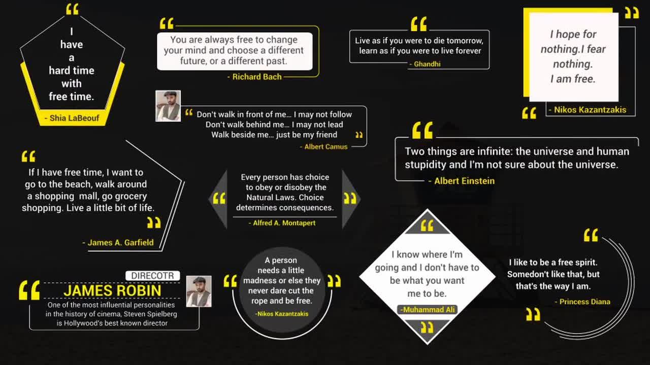 12个充满活力的全屏文本标题动画展示素材库精选AE模板