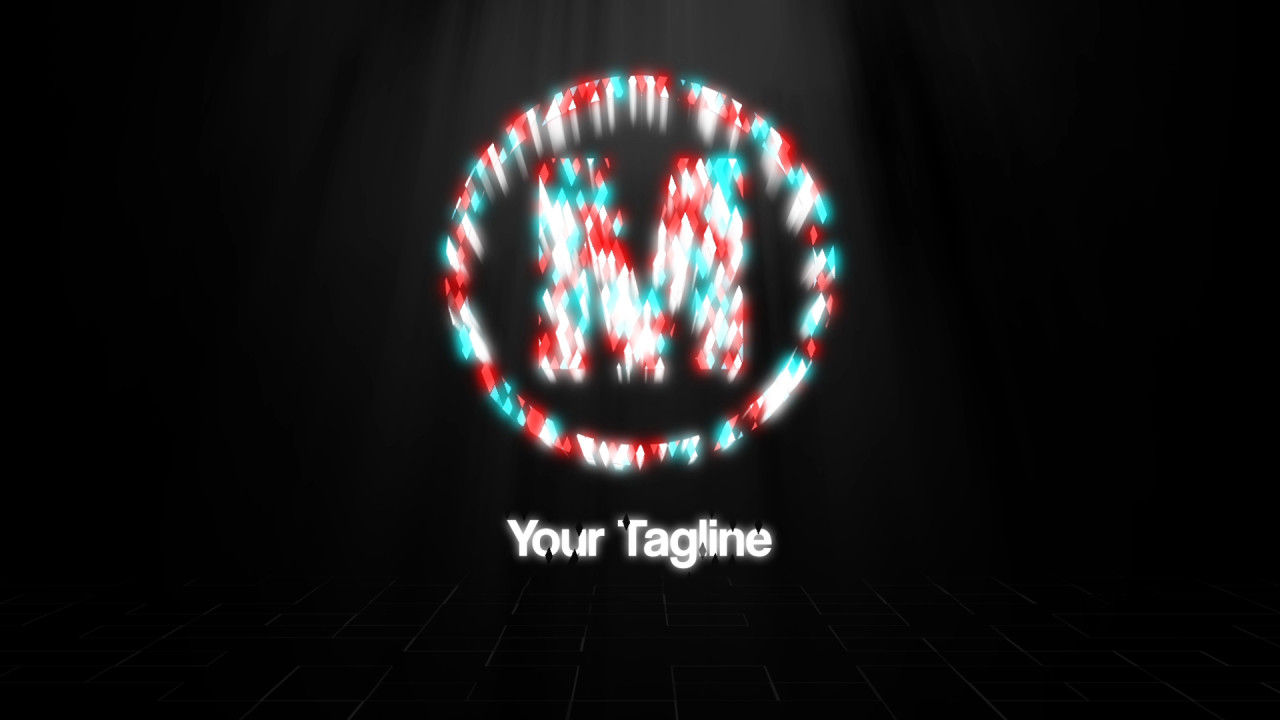 充满能量的闪光标志素材库精选AE模板