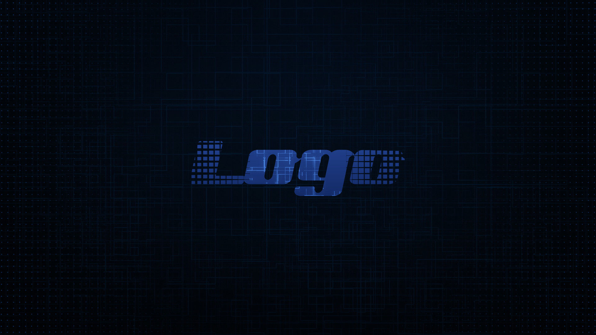 数字科技徽标展示素材库精选pr模板