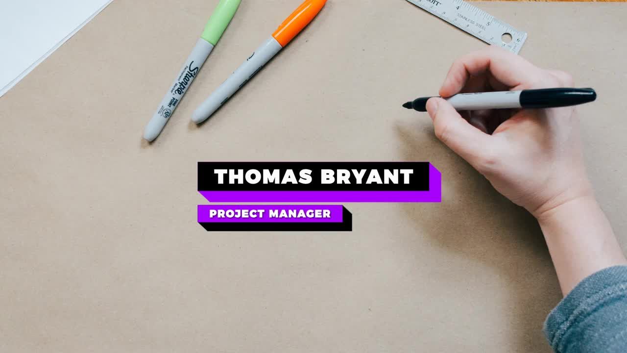 时尚设计的下三分之一动画文本素材库精选AE模板