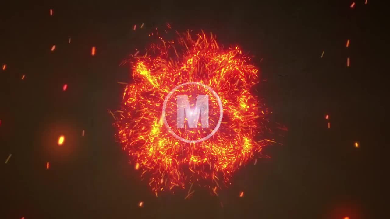 黑暗风格化金属标志显示素材库精选AE模板