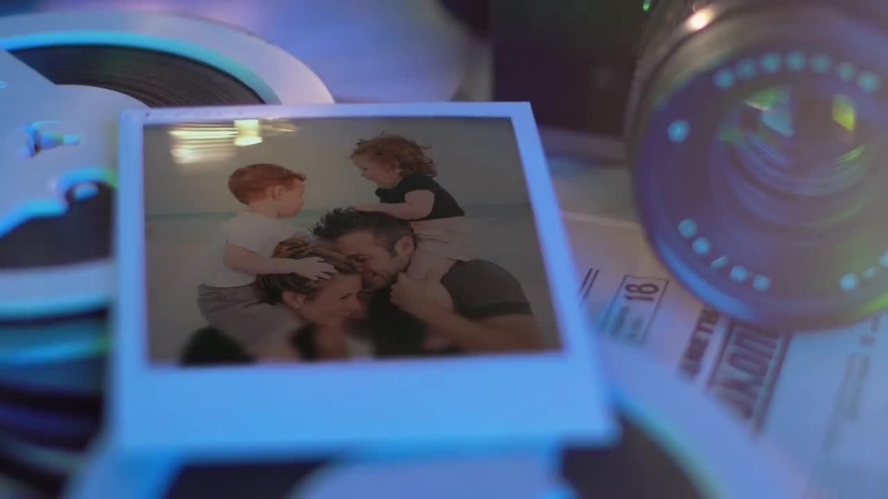 婚礼家庭纪念日电影放映PR模板