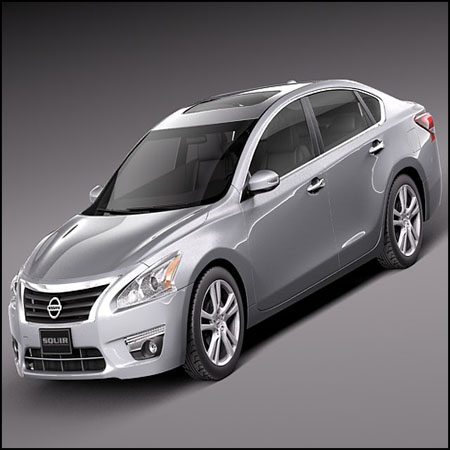 Nissan Altima Sedan 2013轿车汽车素材之家精选3D模型