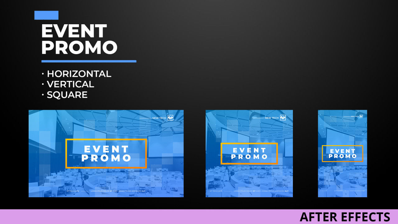 活动促销社交媒体素材库精选AE模板