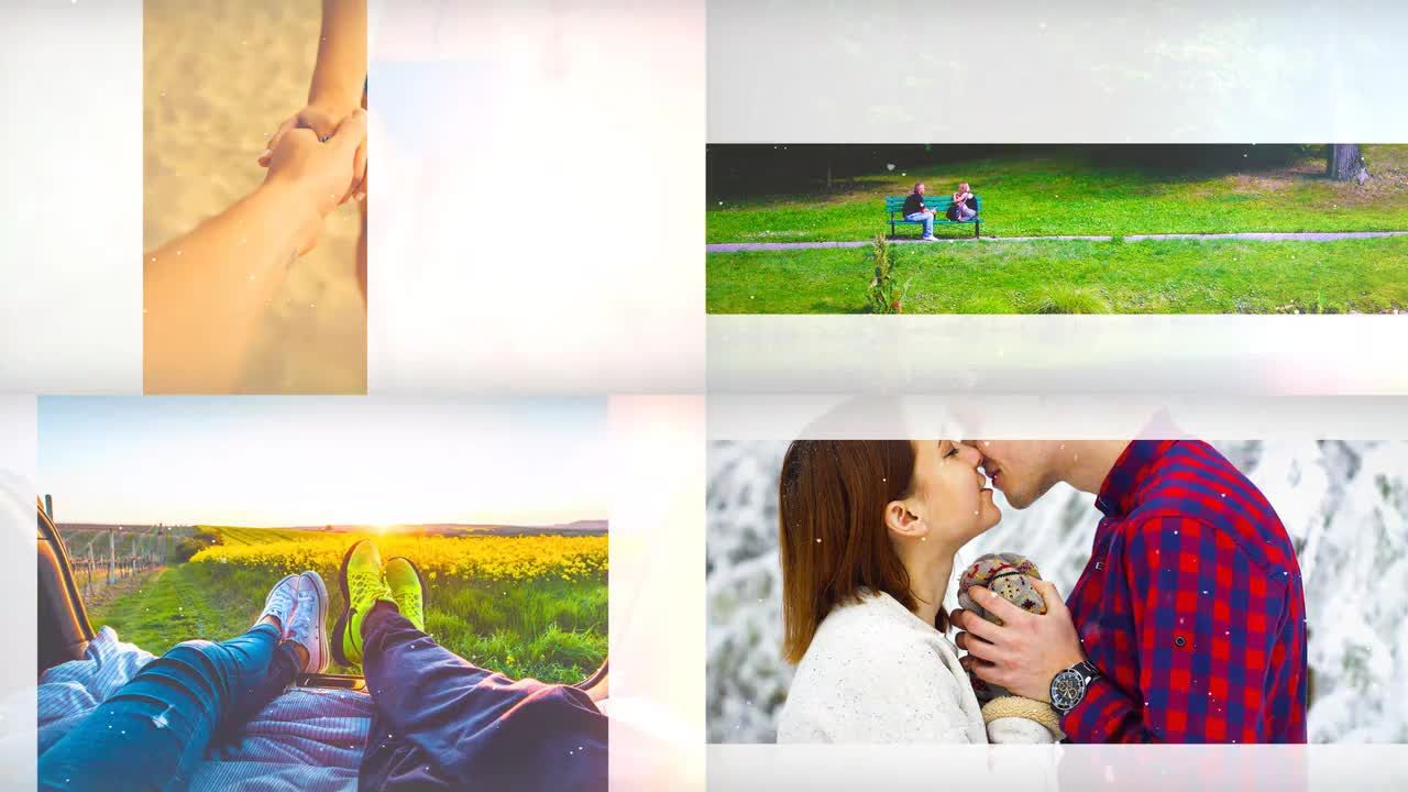 浪漫的婚礼照片展示素材库精选AE模板