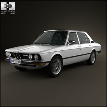 宝马BMW 5 Series sedan (E12) 1978 素材之家精选3D模型