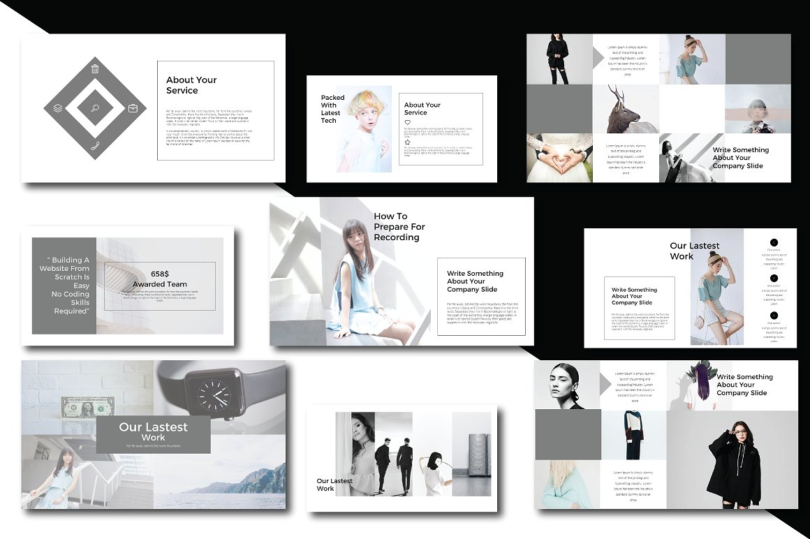 Batas – 超现代的极简主义商业化ppt模板下载[ppt,pptx]插图(3)