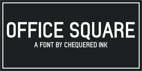 Office Square font素材之家精选英文字体