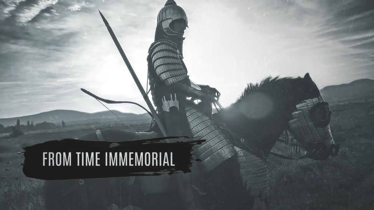 复古历史风格水墨图文切换展示素材库精选AE模板