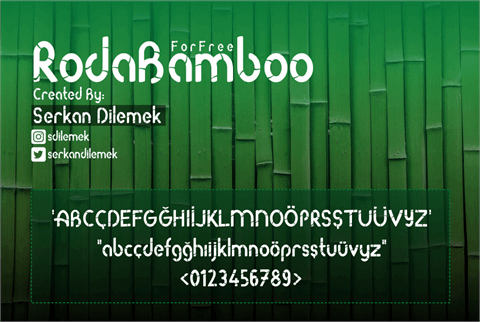 Roda Bamboo font素材之家精选英文字体