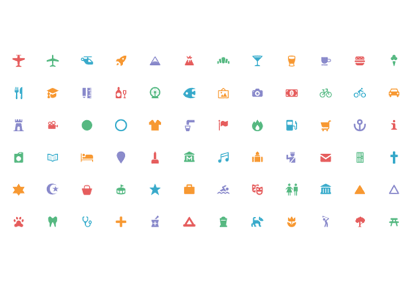 一套简单清爽的免费图标集