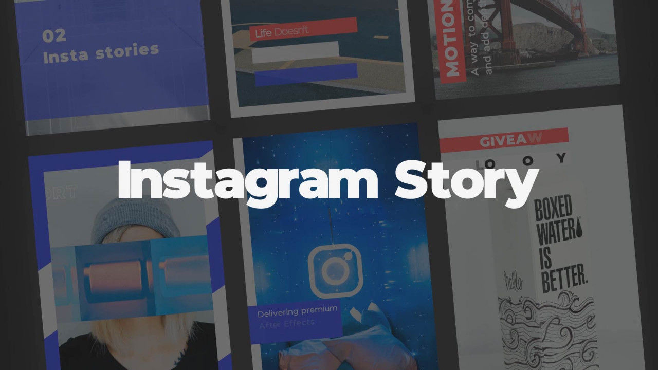 建酷炫的照片墙动态动画素材库精选AE模板