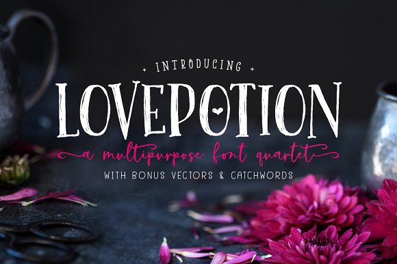SALE! | The Lovepotion Collection素材之家精选英文字体