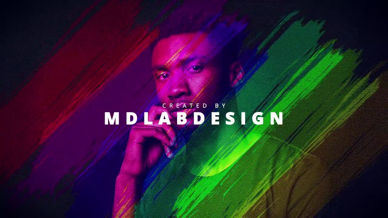 刷彩色幻灯片素材库精选AE模板