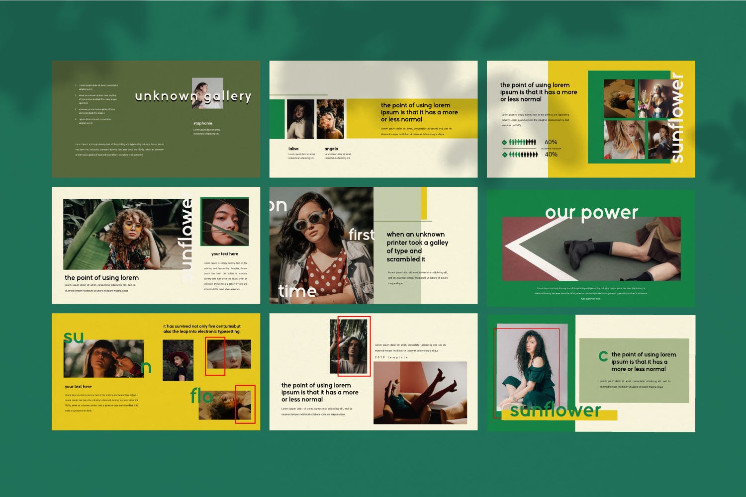 摄影工作室介绍PPT模板素材下载 Sunflowers – Powerpoint插图(9)