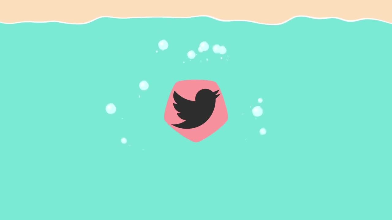 迷你创意变形logo动画AE模版