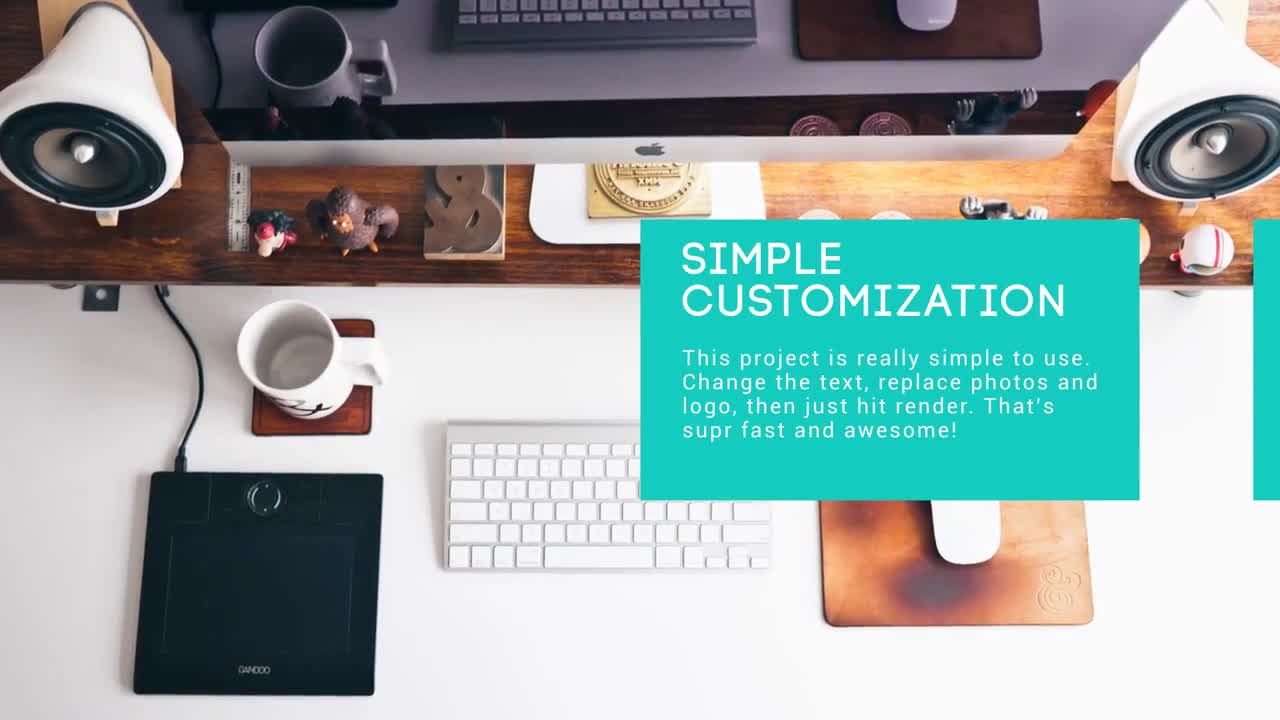 漂亮而现代的设计风格公司介绍素材库精选AE模板