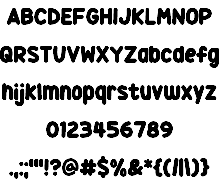 Squidgy Sweets font插图1 Squidgy Sweets font插图1