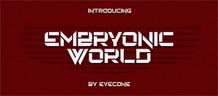 Embryonic World font插图1 Embryonic World font插图1