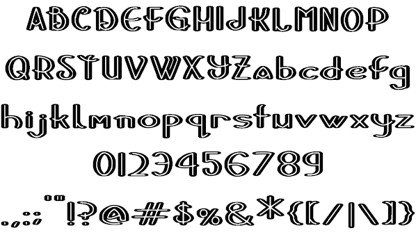 Stripes and Ribbons font插图1