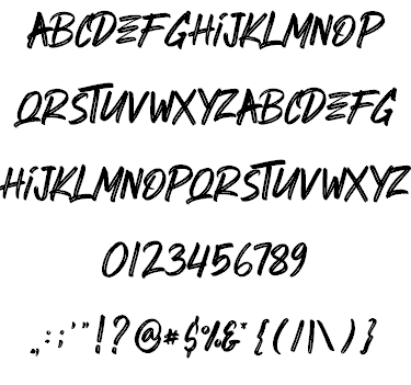 Herdrock font插图5