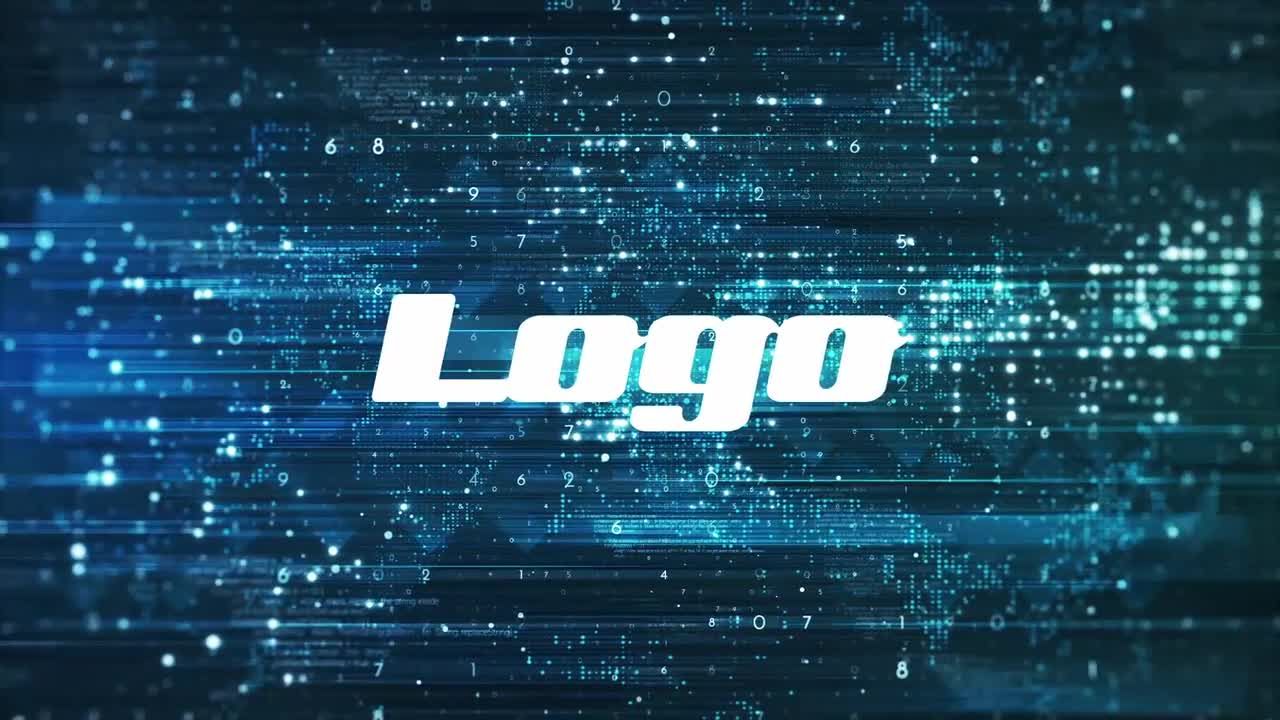 高科技设计和时尚的未来主义logo显示素材库精选AE模板