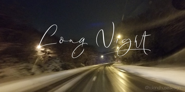 Long Night Font素材之家精选英文字体