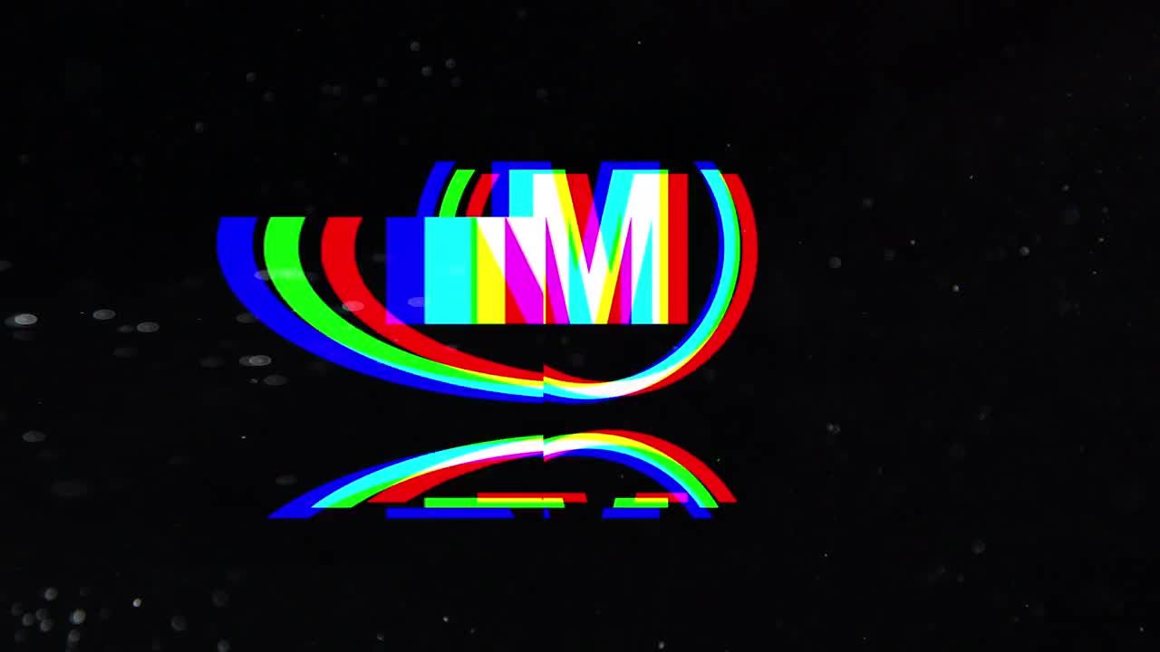 故障彩色黑白效果毛刺转换标题素材库推荐Pr模板