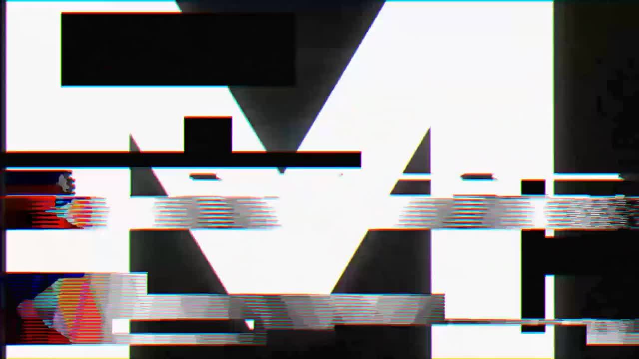 动感活力独特的毛刺标志素材库精选AE模板