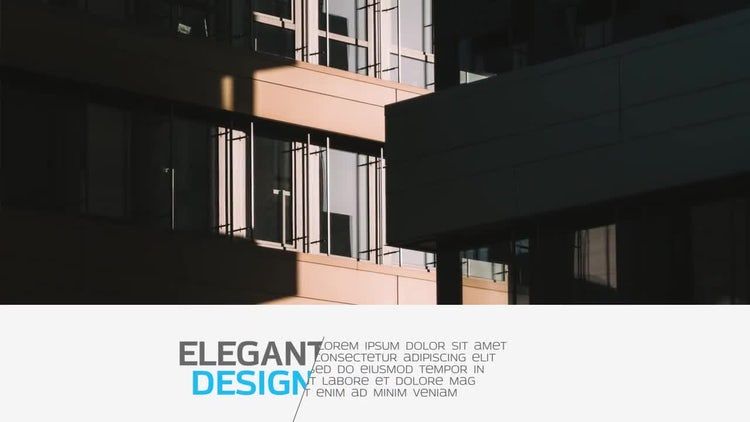 整洁专业的公司开场白素材库精选AE模板