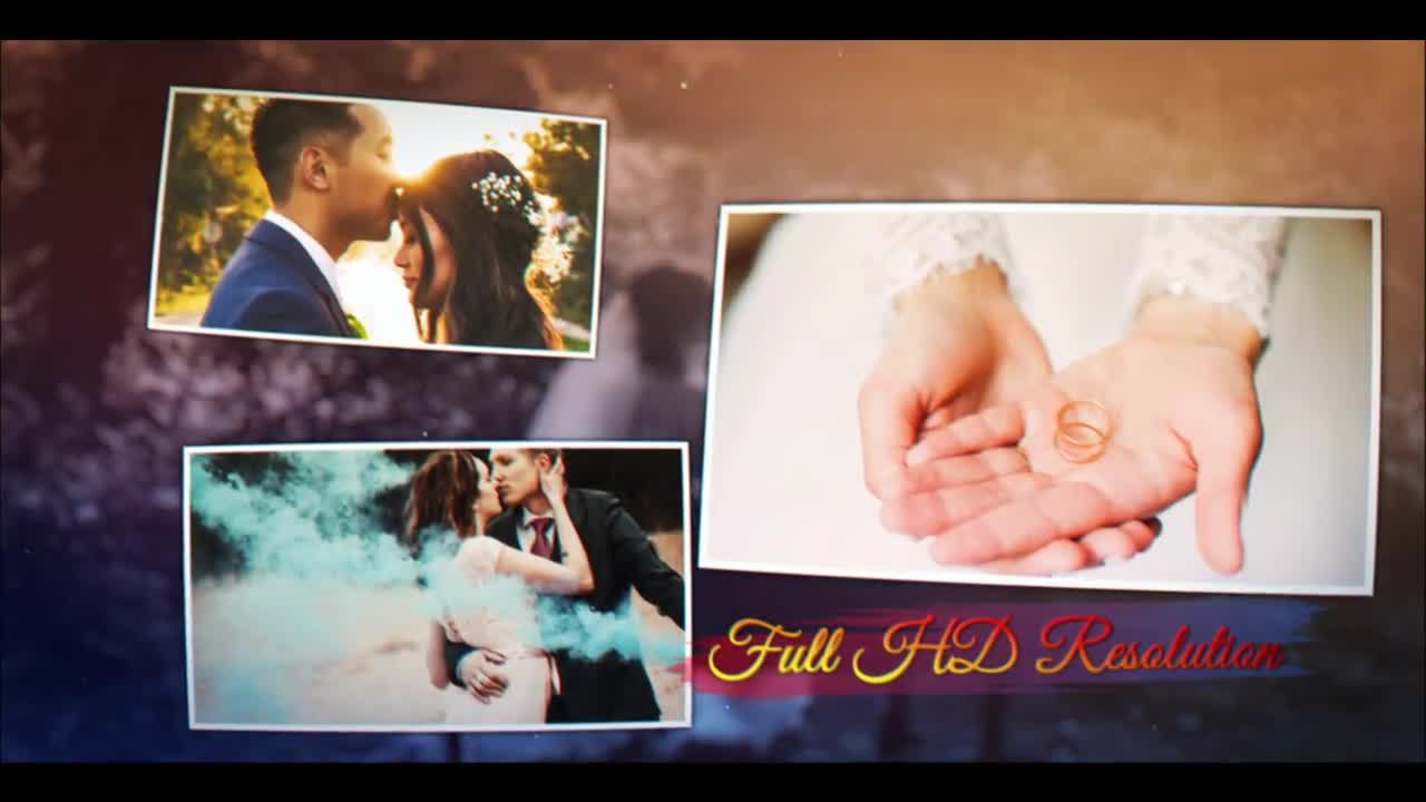 优雅的婚礼记忆素材库精选AE模板