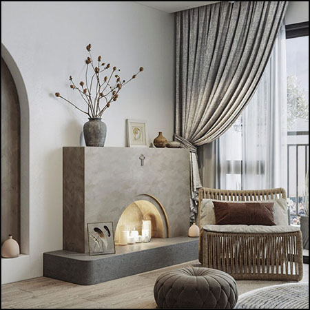 现代客厅场景素材之家精选3D模型By Pham Ngoc