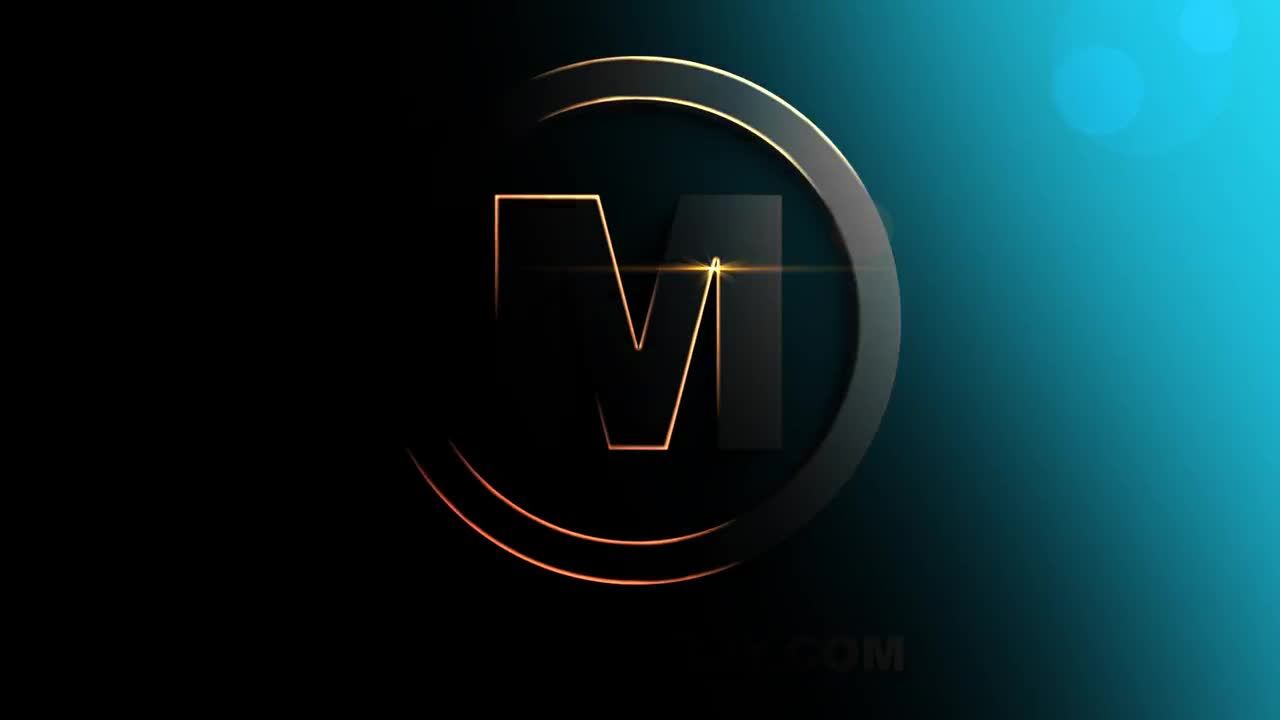 现代简洁的轮廓徽标素材库精选AE模板