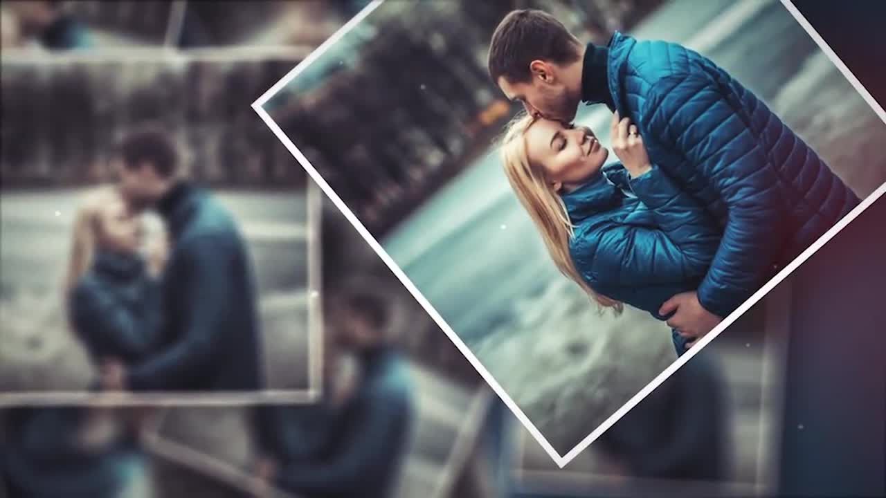 简洁浪漫婚礼幻灯片视频素材库精选AE模板