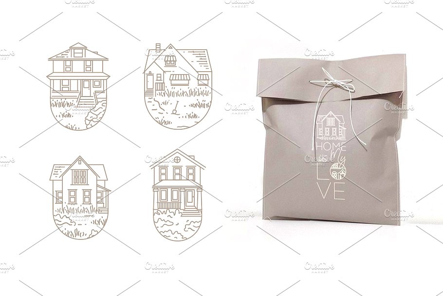 建筑房子主题图标集 Home Icons插图(4)