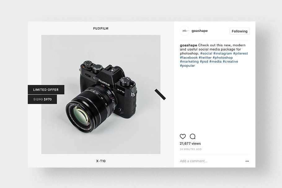 时尚风格社交媒体贴图PSD模板素材库精选 Stylish Social Media Pack插图(19)