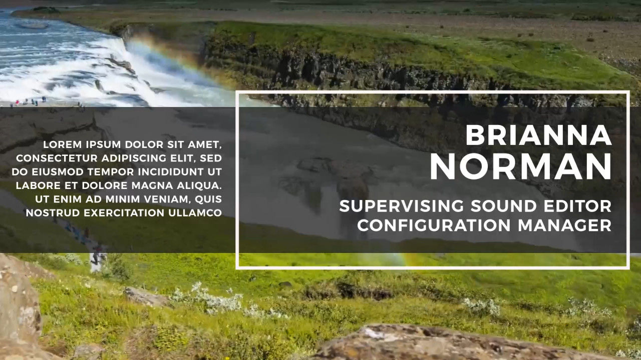 10个专业设计动画下三分之一全屏标题素材库精选AE模板