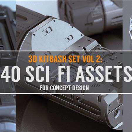 40个科幻风格硬面素材之家精选3D模型