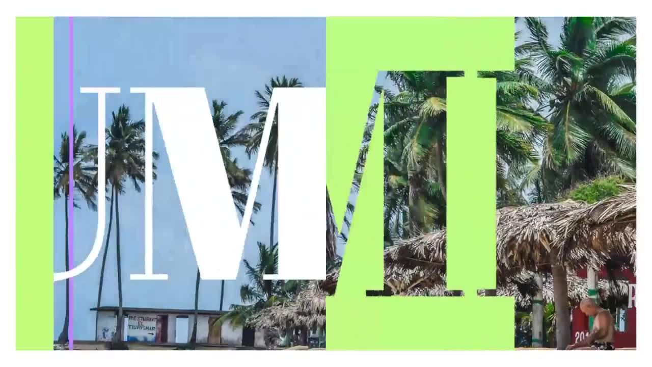 动感清爽夏日标题文字素材库精选AE模板