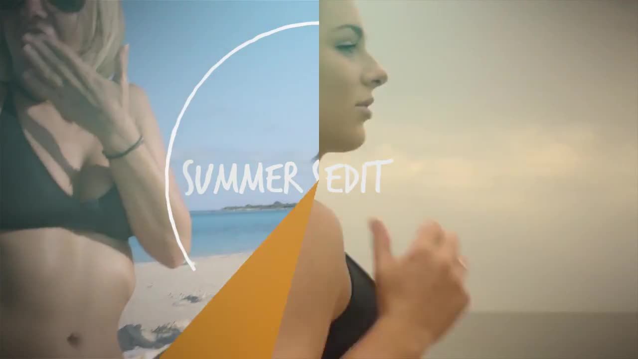 明亮时尚夏季图片展示素材库精选PR模板